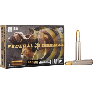 United States Association of Gun Owners Federal Premium Cape-Shok Rifle Ammunition .416 Rigby 400 gr TBSS 2370 fps - 20/ct - $203.27 at United States Association of Gun Owners