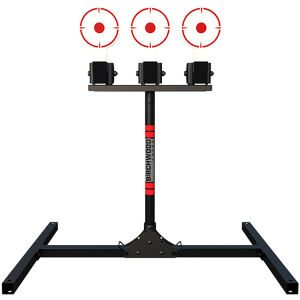United States Association of Gun Owners Birchwood Casey 3TPR 3 Spring Loaded Self Resting Targets Plate Rack Black/Red AR500 Steel 0.37" Thick Standing - $195.83 at United States Association of Gun Owners