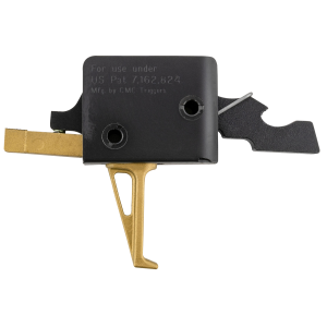 United States Association of Gun Owners CMC Triggers 91503GF Drop-In Gold Finger Single-Stage Flat Trigger w/ 3-3.50 lbs Draw Weight & Gold Finish - $193.50 at United States Association of Gun Owners