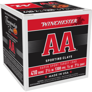 United States Association of Gun Owners WINCHESTER AA 410 2.5" 1/2OZ - #7.5 1300FPS 250RD CASE LOT - $191.10 at United States Association of Gun Owners