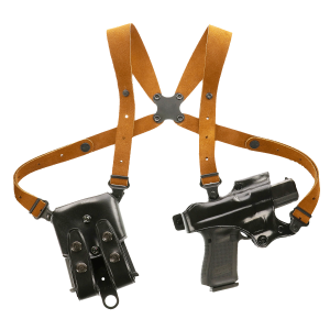 United States Association of Gun Owners Galco JR202B Jackass Rig Shoulder System Size Fits Chest Up To 56" Black Leather Harness Fits Beretta 92F/FS Fits Taurus PT100 Right Hand - $176.84 at United States Association of Gun Owners