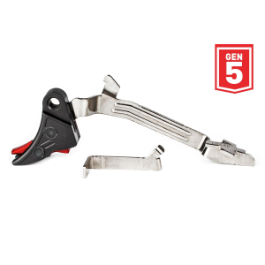 United States Association of Gun Owners ZEV PRO Curved Face Glock Trigger Upgrade Bar Kit Gen5 Blk/Red - $132.30 at United States Association of Gun Owners
