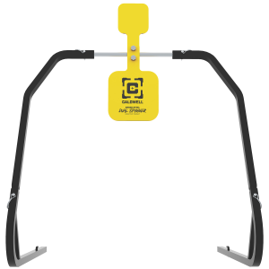 United States Association of Gun Owners Caldwell 1196226 Daul Spinner Yellow AR500 Steel 3/8" Thick Standing Target Includes 5" & 8" Plates - $131.51 at United States Association of Gun Owners