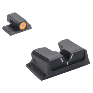 United States Association of Gun Owners Meprolight Hyper Bright V-Sight Fixed Pistol Set for S&W M&P Full Size Compact Green with Orange Front - $129.99 at United States Association of Gun Owners