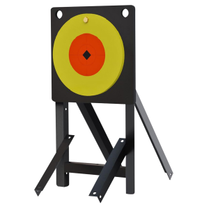 United States Association of Gun Owners Birchwood Casey LCSPLR Large Range Spoiler Alert 10" Orange/Yellow AR500 Steel Bullseye 0.50" Thick Includes Crosshair Sticker - $123.65 at United States Association of Gun Owners