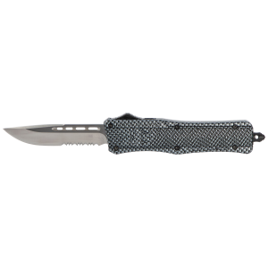 United States Association of Gun Owners CobraTec Knives MSCFTK1MDS CTK-1 Medium 3" OTF Drop Point Part Serrated D2 Steel Blade/ Carbon Fiber Aluminum Handle Features Glass Breaker Includes Pocket Clip - $114.99 at United States Association of Gun Owners