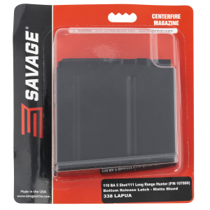 United States Association of Gun Owners Savage Arms 55190 110BA 5rd 338 Lapua Mag Fits Savage 110BA/110BA/110/111 Long Range Hunter Blued Steel - $104.63 at United States Association of Gun Owners