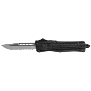 United States Association of Gun Owners CobraTec Knives SBCTK1SDS CTK-1 Small 2.75" OTF Drop Point Part Serrated D2 Steel Blade/ Black Aluminum Handle Features Glass Breaker Includes Pocket Clip - $99.99 at United States Association of Gun Owners