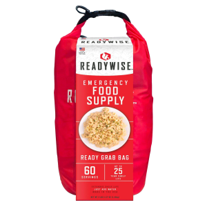 United States Association of Gun Owners ReadyWise RW10641 7 Day Emergency Grab Bag 60 Servings, 10 Mylar Pouches, 13,920 Total Calories, About 60 Cups of Water Needed - $99.99 at United States Association of Gun Owners