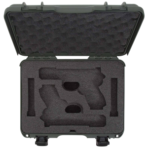 United States Association of Gun Owners Nanuk 910GLOCK6 910 Glock Compatible 2 Up Pistol Case Olive Polymer w/ Latches Closed-Cell Foam Padding & Airline Approved 13.20" L x 9.20" W x 4.10" H Interior Dimensions - $99.95 at United States Association of Gun Owners