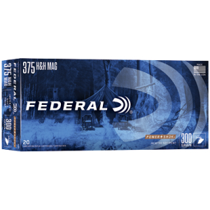 United States Association of Gun Owners Federal PowerShok .375 H&H Magnum 300gr Solid Base Rifle Ammo, 20-Round - $96.30 at United States Association of Gun Owners