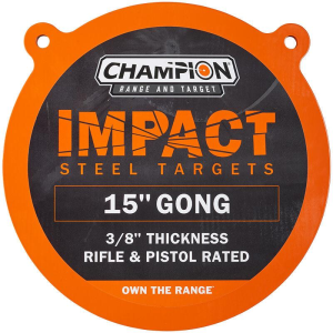 United States Association of Gun Owners Champion Impact Steel Gong Target 15" Round - $91.65 at United States Association of Gun Owners