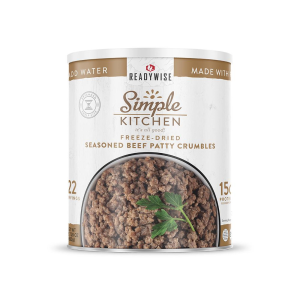 United States Association of Gun Owners Readywise Simple Kitchen Freeze-Dried Seasoned Beef Patty Crumbles 22 Serving - $92.49 at United States Association of Gun Owners