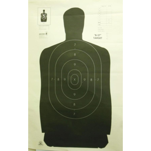 United States Association of Gun Owners Speedwell Official NRA Police Qualification Silhouette Police Silhouette - Black - 50 yd. 24" X 45" 100/Pack - $89.70 at United States Association of Gun Owners