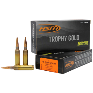 United States Association of Gun Owners HSM 65X284140VLD Trophy Gold Extended Range 6.5x284 Norma 140 gr Berger Hunting VLD Match 20 Per Box/ 20 Case - $80.78 at United States Association of Gun Owners