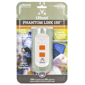 United States Association of Gun Owners iHunt IHP150 Phantom Link 150 Bluetooth Speaker Optimized For Game Calling w/iHunt Mobile App, Waterproof, 750 Preloaded Calls - $76.25 at United States Association of Gun Owners