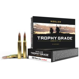 United States Association of Gun Owners Nosler Trophy Grade 48545 .280 Rem 140gr AccuBond Rifle Ammo, 20-Round - $68.83 at United States Association of Gun Owners