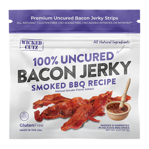 United States Association of Gun Owners Wicked Cutz WCPJ02BQ Smoked BBQ Bacon Jerky 10 Pack - $65.25 at United States Association of Gun Owners