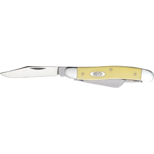 United States Association of Gun Owners Case 00035 Stockman Medium 2.57"/1.88"/1.71" Folding Clip/Sheepsfoot/Spey Plain Tumble Polish Chrome Vanadium Steel Blade/Yellow Synthetic Handle - $65.99 at United States Association of Gun Owners