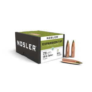 United States Association of Gun Owners Nosler E-Tip Lead-Free Hunting Rifle Bullets .270 cal .277" 130 gr SPTZ E-TIP 50/ct - $62.88 at United States Association of Gun Owners