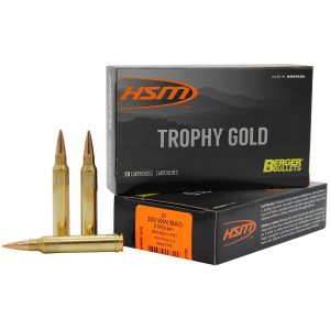 United States Association of Gun Owners HSM 300WM210VLD Trophy Gold Extended Range 300 Win Mag 210 gr Berger Hunting VLD Match 20 Per Box/ 20 Case - $60.45 at United States Association of Gun Owners