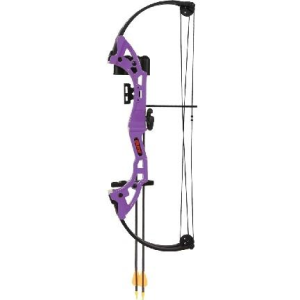 Bear Archery AYS300PL Brave 25lb Right Hand Compound Youth Bow, Purple