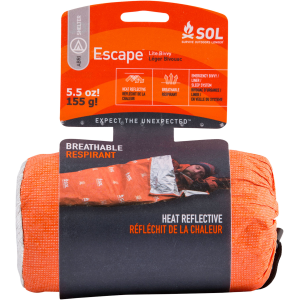 United States Association of Gun Owners Survive Outdoors Longer 01401227 SOL Bivvy Warmth Waterproof Orange Aluminum-Coated Polyethylene - $57.49 at United States Association of Gun Owners