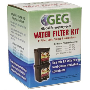 United States Association of Gun Owners GEG WATER FILTER KIT W/4''FILTER SOCK, SPIGOT & INSTRUCTIONS - $56.95 at United States Association of Gun Owners