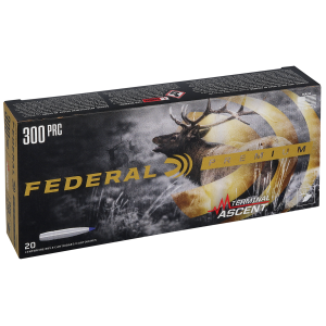 United States Association of Gun Owners Federal Premium P300PRCTA3 300 PRC 210gr Terminal Ascent Ammo, 20 Rounds - $54.73 at United States Association of Gun Owners