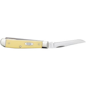 United States Association of Gun Owners Case 00029 Trapper Mini 2.70"/2.75" Folding Clip Point/Spey Plain Tumble Polish Chrome Vanadium Steel Blade/Smooth Yellow Synthetic Handle - $54.99 at United States Association of Gun Owners