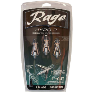 United States Association of Gun Owners Rage Hypo 2 Broadheads 100 gr 2'' 4/ct - $54.99 at United States Association of Gun Owners
