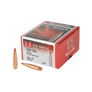 United States Association of Gun Owners Hornady ELD-M .338 Caliber 285 Grain Reloading Bullets, 50 Count - $54.73 at United States Association of Gun Owners