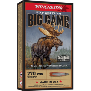 United States Association of Gun Owners Winchester Ammo S270LR Expedition Big Game Long Range 270Win 150gr Nosler AccuBond Long Range 20 Per Box/10 Case - $54.36 at United States Association of Gun Owners