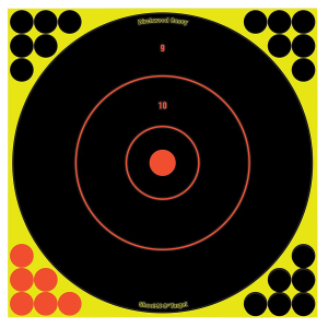 United States Association of Gun Owners Birchwood Casey 34050 Shoot-N-C Reactive Target Self-Adhesive Paper Black/Yellow/Red 12" Bullseye 50 Pack - $54.35 at United States Association of Gun Owners