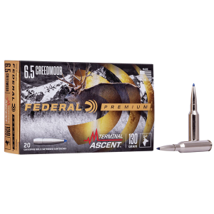United States Association of Gun Owners Federal Premium Terminal Ascent 6.5 Creedmoor 130gr Rifle Ammo, 20 Rounds - $53.90 at United States Association of Gun Owners