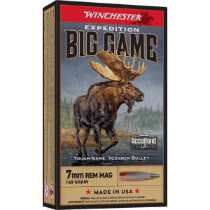 United States Association of Gun Owners Winchester Ammo S7LR Expedition Big Game Long Range 7mmRemMag 168gr Nosler AccuBond Long Range 20 Per Box/10 Case - $52.68 at United States Association of Gun Owners
