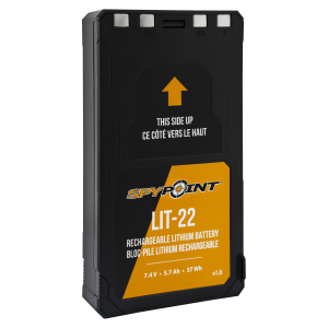 United States Association of Gun Owners Spypoint 05549 LIT-22 Rechargeable Lithium Battery Pack Black 7.4 Volts - $49.99 at United States Association of Gun Owners