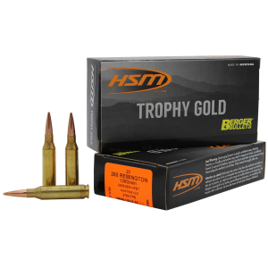 United States Association of Gun Owners HSM 260130VLD Trophy Gold Extended Range 260 Rem 130 gr Berger Hunting VLD Match 20 Per Box/ 25 Case - $47.43 at United States Association of Gun Owners