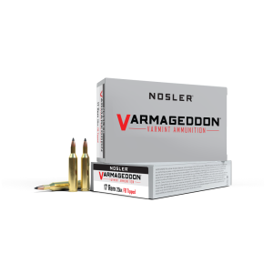 United States Association of Gun Owners Nosler Varmegeddon Rifle Ammunition .17 Rem 20 gr FB Tipped 4200 fps 20/ct - $40.80 at United States Association of Gun Owners
