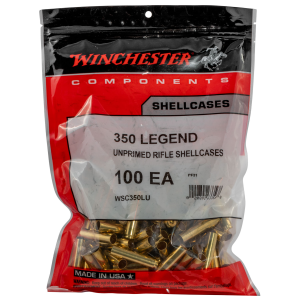 United States Association of Gun Owners Winchester Ammo WSC350LU Unprimed Cases 350Legend Rifle Brass 100/Bag - $46.08 at United States Association of Gun Owners