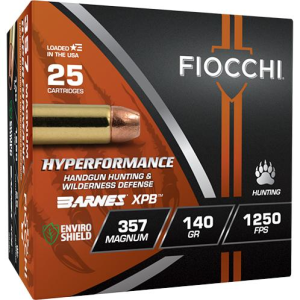 United States Association of Gun Owners Fiocchi Hyperformance Hunt Handgun Ammunition .357 Rem Mag 140gr HP 1250 fps 25/ct - $46.08 at United States Association of Gun Owners