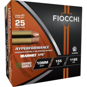 United States Association of Gun Owners Fiocchi Hyperformance Hunt Ammunition 10mm Auto 155gr HP 1165 fps 25/ct - $46.08 at United States Association of Gun Owners
