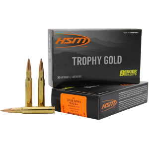 United States Association of Gun Owners HSM 3006185VLD Trophy Gold Extended Range 30-06 Springfield 185 gr Berger Hunting VLD Match 20 Per Box/ 20 Case - $44.97 at United States Association of Gun Owners