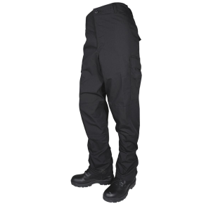 United States Association of Gun Owners Tru-Spec BDU Basic Pants - 6.5oz. 65/35 Polyester Cotton Rip-Stop Zip Fly Closure Black Small - $44.50 at United States Association of Gun Owners