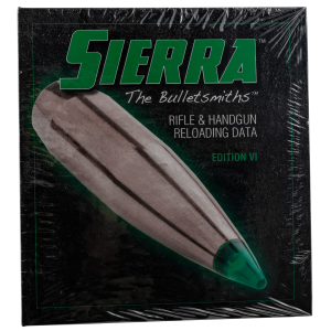 United States Association of Gun Owners Sierra 0600 Reloading Manual Rifle/Handgun/Shotgun 6th Edition - $43.79 at United States Association of Gun Owners