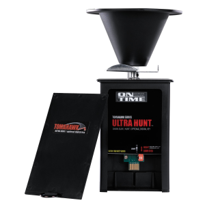 United States Association of Gun Owners On Time 43005 Tomahawk Ultra Hunt Feeder Black Waterproof High-Impact Composite, Heavy Duty Motor, Dawn-Dusk Mode Operation, 4 Feed Times with 1-20 Second Duration, Universal Mount - $44.87 at United States Association of Gun Owners