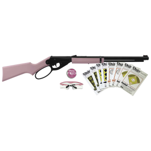 United States Association of Gun Owners Daisy 994999403 Carbine Fun Kit Spring Piston, 177 BB 350 fps, Black Rec, Pink Synthetic Furniture, Includes Glasses/350rd Ammo/Target - $41.22 at United States Association of Gun Owners