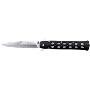 United States Association of Gun Owners Cold Steel 26SP Ti-Lite 4" Folding Plain Spear Point Japanese AUS-8A SS Blade/ Black Zy-Ex Handle - $40.77 at United States Association of Gun Owners