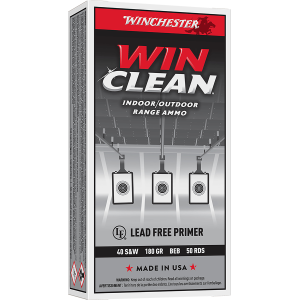 United States Association of Gun Owners Winchester Ammo WC402 Super X 40S&W 180gr Winclean Brass Enclosed Base 50 Per Box/10 Case - $36.07 at United States Association of Gun Owners