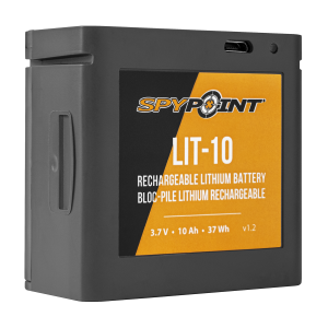 United States Association of Gun Owners Spypoint 05558 LIT-10 Rechargeable Lithium Battery Pack Black 3.7 Volts 10,000 mAh Fits LINK-MICRO/LINK-MICRO-LTE/LINK-MICRO-S-LTE/CELL-LINK - $39.99 at United States Association of Gun Owners